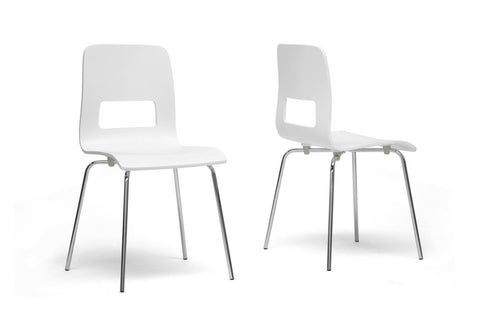 Baxton Studio Greta White Modern Dining Chair - Dine in Style Store