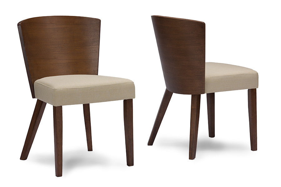 Baxton Studio Sparrow Brown/Light Brown Wood Modern Dining Chair - Dine in Style Store