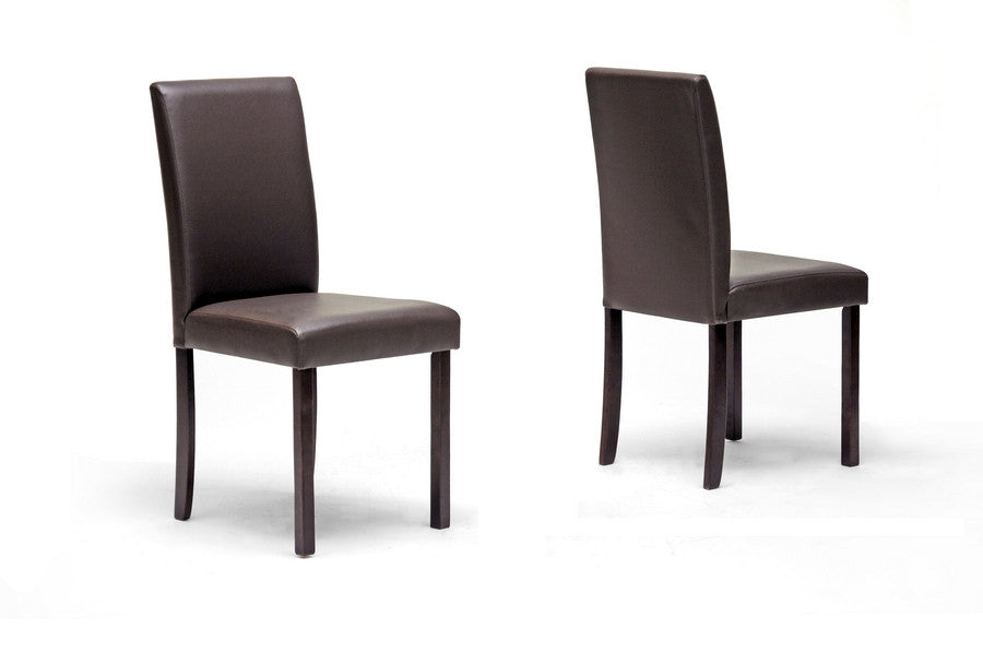 Baxton Studio Susan Brown Modern Dining Chair - Dine in Style Store