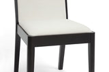 Baxton Studio Maeve Dark Brown and Cream Modern Dining Chair - Dine in Style Store