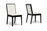 Baxton Studio Maeve Dark Brown and Cream Modern Dining Chair - Dine in Style Store