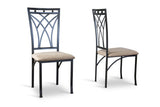 Baxton Studio Mirabella Wood and Metal 5-Piece Contemporary Dining Set - Dine in Style Store