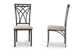 Baxton Studio Mirabella Metal Contemporary Dining chair - Dine in Style Store