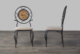 Baxton Studio Verona Wood and Metal Contemporary Dining chair - Dine in Style Store