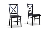 Baxton Studio Rexroth Metal Contemporary Dining chair - Dine in Style Store